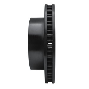 Ford F-250 Super Duty Brake Rotor (1) - Front Right - R1 Concepts - Drilled & Slotted - Black - `99-`05